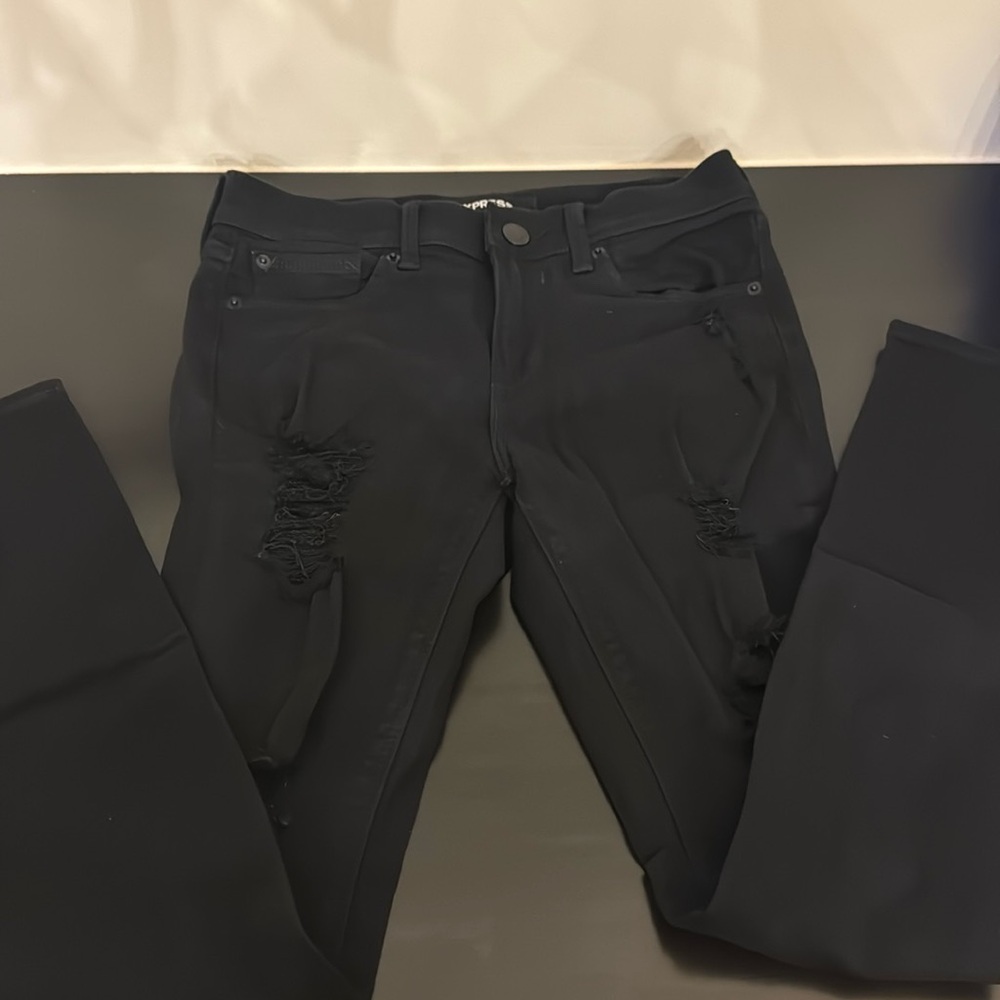 PRICE DROP - Express black denim jeans. Size 2